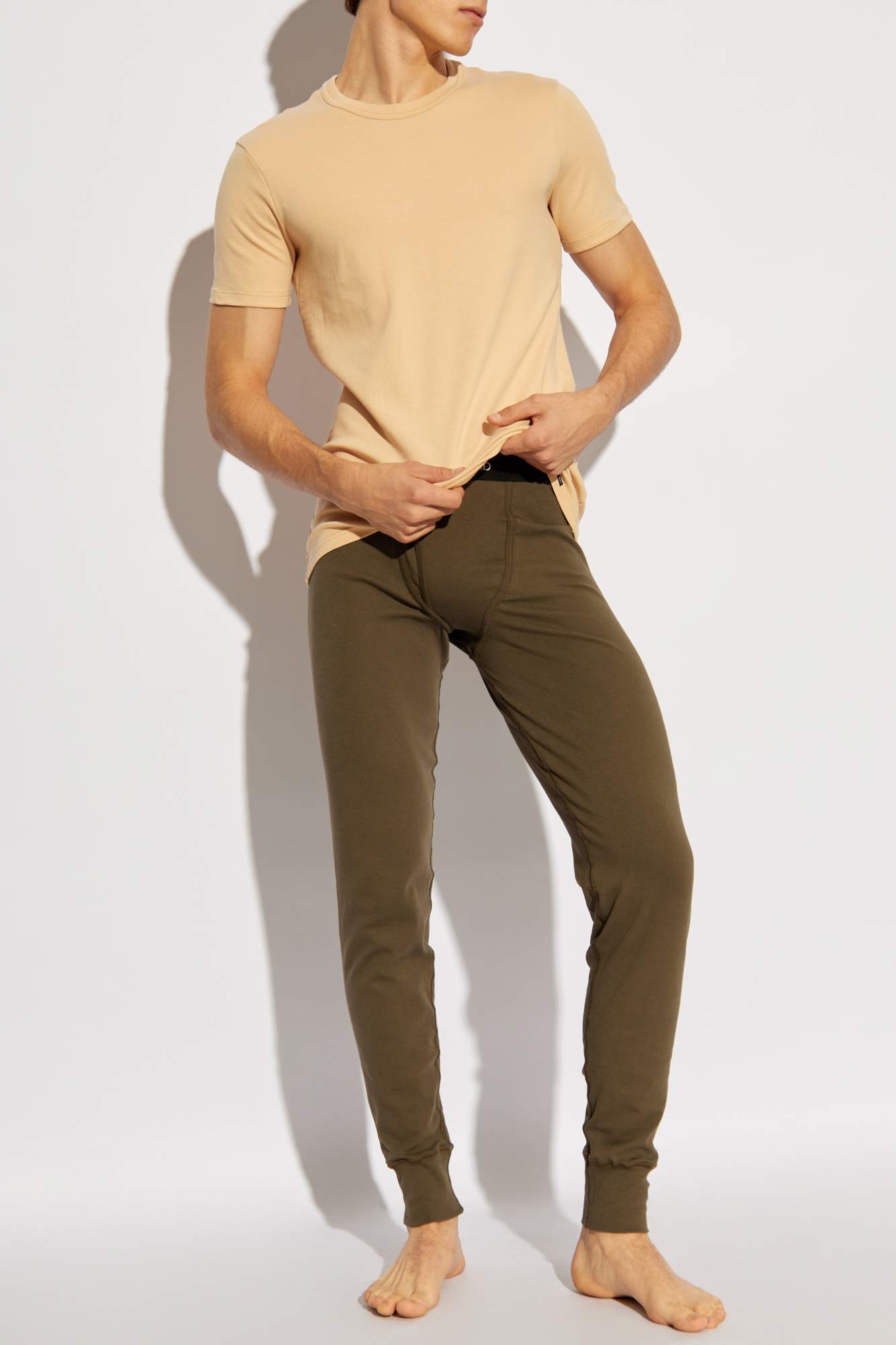 Tシャツ・カットソー TOM FORD Men T-shirt Beige T4M081040 272 56806849.jpg